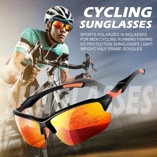 4 PACK Polarized Sport Sunglasses for Women Men UV Protection,Running Cycling Fishing Sunglasses Outdoor