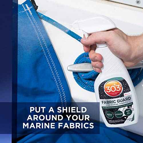 303 Products Marine Fabric Guard ? Water Repellent & Stain Shielding Fabric Spray, Safe for All Outdoor Upholstery, Simple & Easy to Use, Protectant Spray for Boats, 16oz (6 Pack)