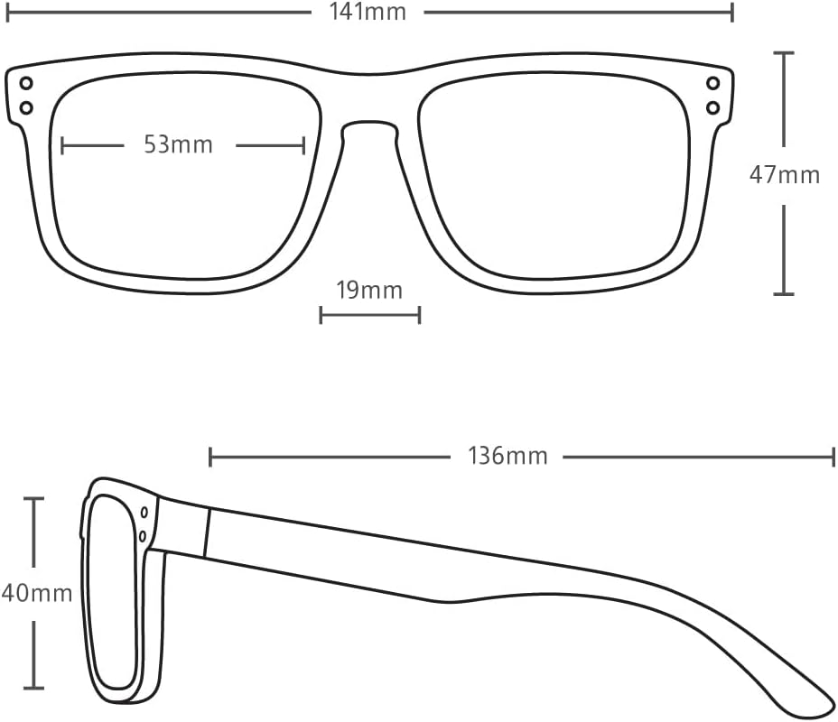 CARVE Goblin Sunglasses – Bold Rectangular Shades, 100% UV Protection, Lightweight & Comfortable, The Ultimate Everyday Vibe