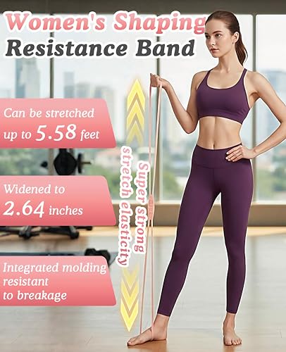 Figure 8 Resistance Bands Set for Full-Body Workout - 3 Pack, Non-Slip Handles