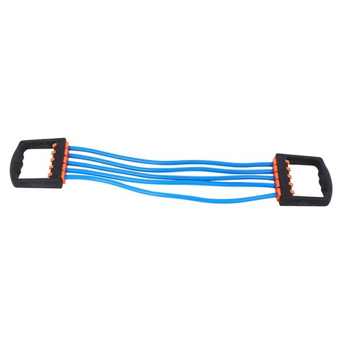 Chest Expander for Men with 5 Removable Ropes Hand Grip Strengthener Resistance Bands for Pilates Push Ups Full Body Home Gym Workout Band Blue