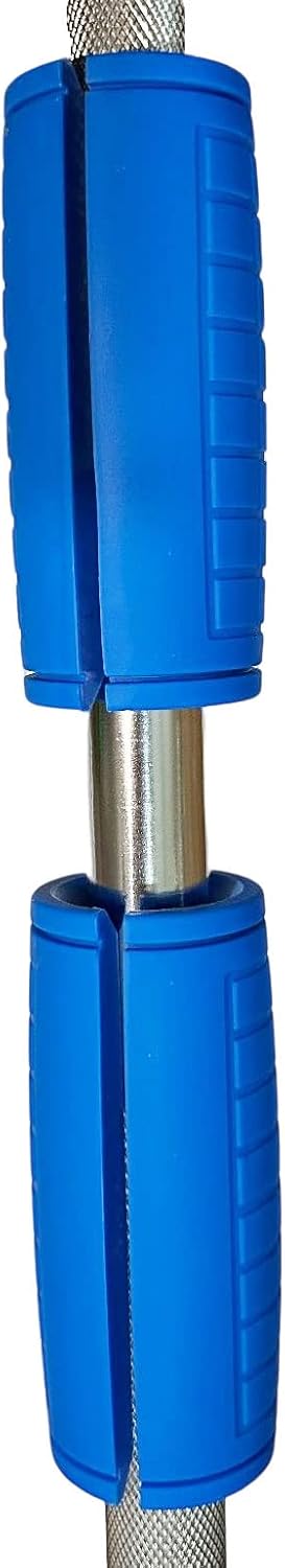 qibylift Pull Up Bar Thick Bar Adapter, Weight Grips Bar Fit for Standard Barbell - Dumbell Handles, Silicone Rubber Barbell Grips for Weight Lifting Cable Attachments & Fitness Training