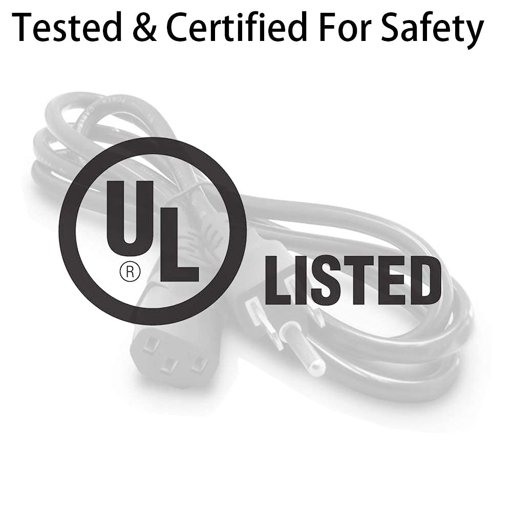 AC Power Cord Compatible Horizon Fitness Treadmills Ellipticals, Life Fitness Treadmill, Goplus 2 in 1 Folding Treadmill Sole,3 Prong Replacement Power Cable -UL