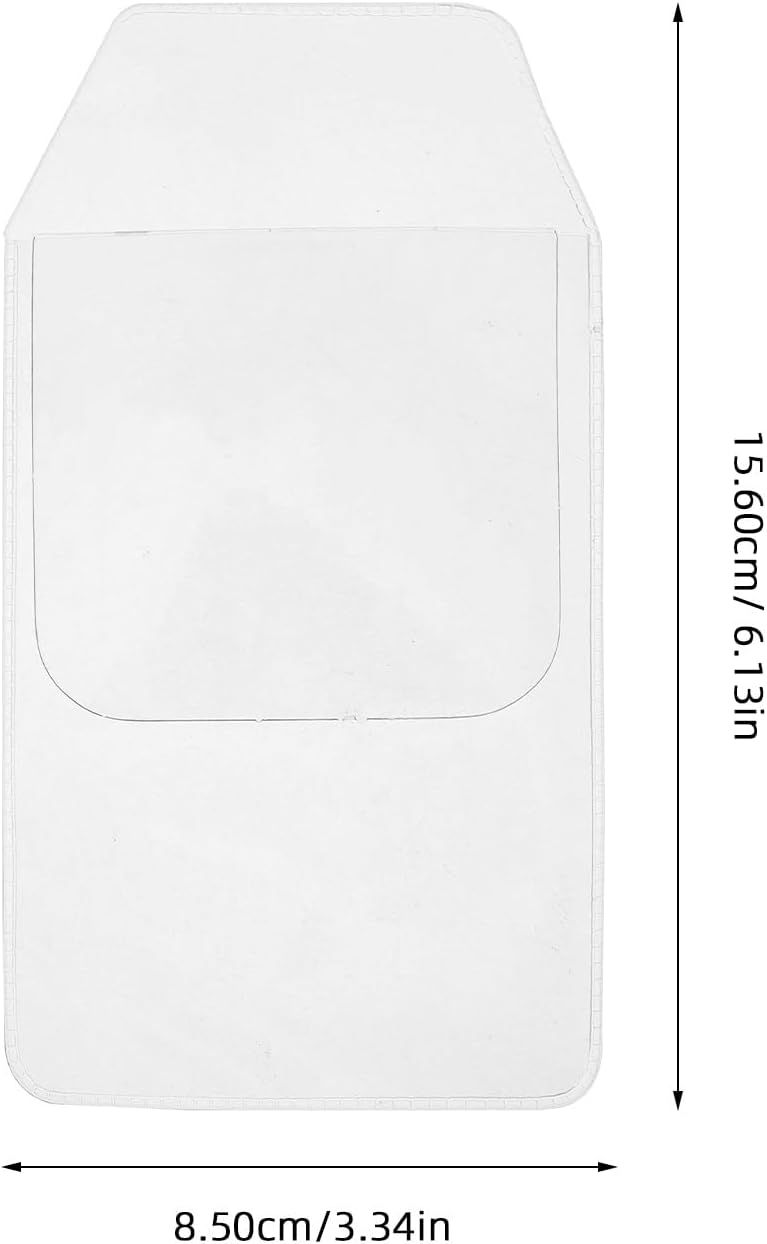 Pack of 20 Transparent PVC Pocket Protectors for Pen Leaks - Clear Pen Leak Protector for Doctors, Nurses, Lab Coats, and Office Supplies - Shirt Pocket Organizer