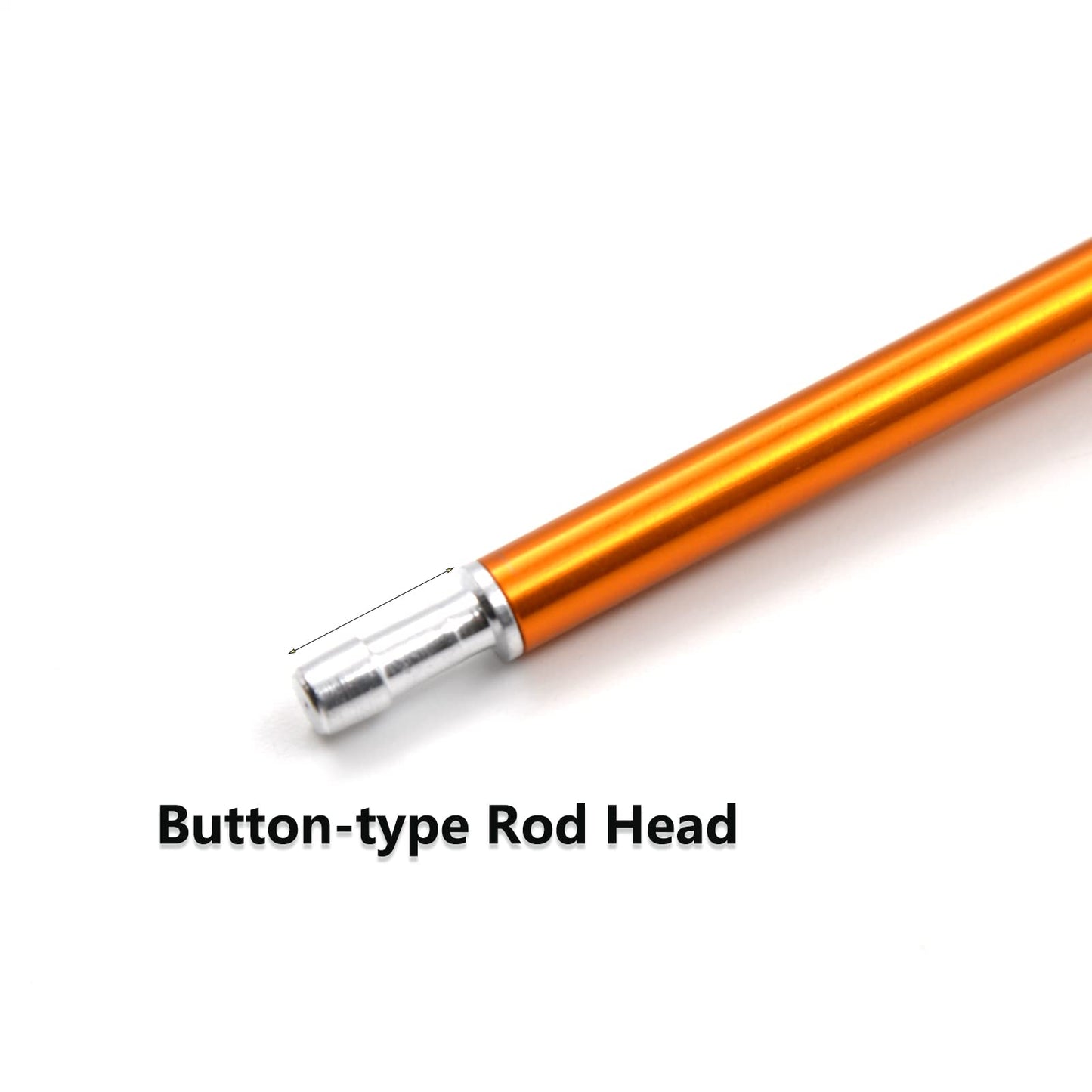 GEERTOP Portable Aluminum Replacement Tent Poles for 2 Person Tent Ultralight Aluminium Rods for Camping Hiking Backpacking