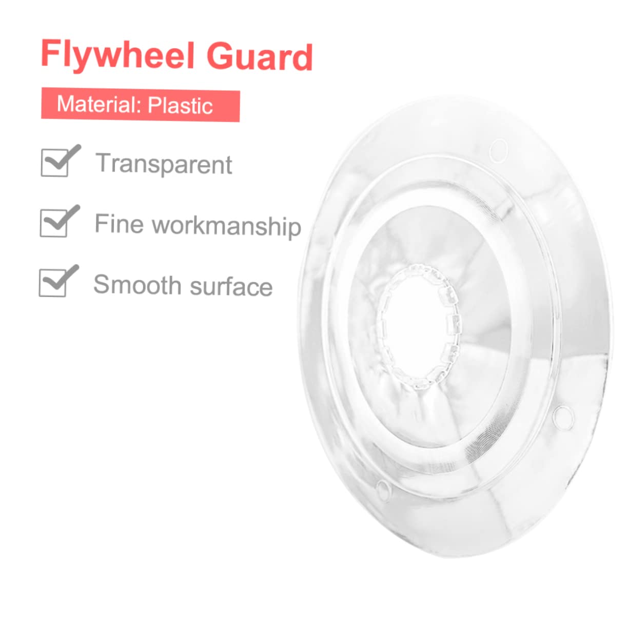 Toddmomy 2pcs Transparent Flywheel Guard Bike Spoke Protection Cover Durable Rear Hub Protector for Mountain Bikes High-Grade Material Easy to Clean Present for Cyclists