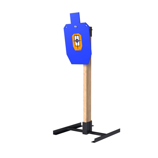 ATFLBOX 1/2 inch Thick AR500 Steel Target Stand System, 12" x 20" Torso Shooting Target with 2x4 Target Stand Kit