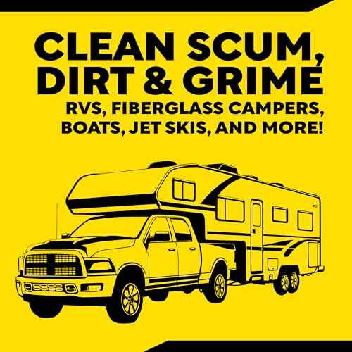 Meguiar's M43 Marine/RV Boat Wash, pH-Balanced Boat/RV Wash for Protecting Fiberglass and Gel Coat, Streak-Free Shine that Keeps Surfaces Clean and Protected, 64 Oz