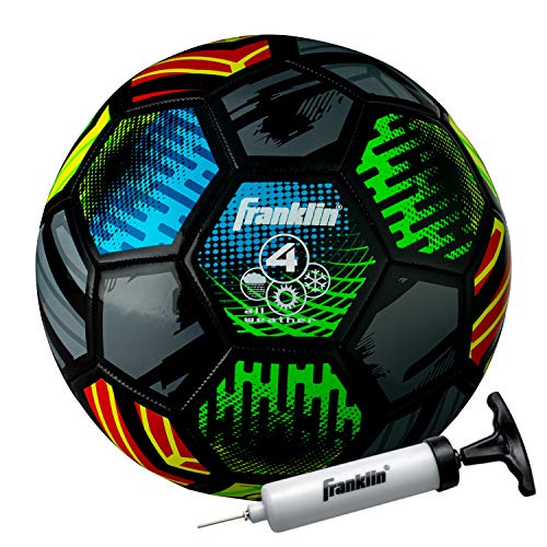 Soccer Ball Size 4 with Air Pump - Youth Training and Practice Soccer Ball
