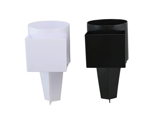 2-Pack Beach Drink and Phone Holder with Pocket – Sand Spike Cup Organizer for Sunglasses, Keys, and More – Ideal for Beach, Garden, and Outdoor Events
