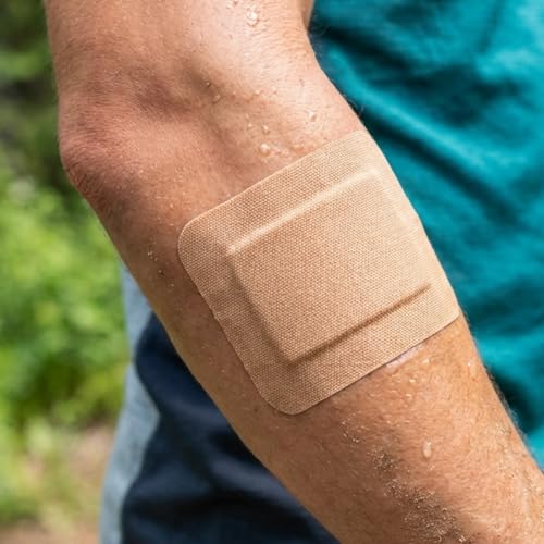 Extra Large Flexible Adhesive Bandages Bulk 12 Pack - 6 x 4 Inches, Skin-Friendly, Breathable, Non-Stick Pad, Individually Wrapped