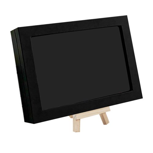Chris.W Pin Display Case with Wood Frame, Dustproof Shadow Box Pin Storage Containers, Black Pin Collection Holder for Enamel Pin, Military Medals, Jewelry Pins, Pin Badge Collection, Rings (Black-M)