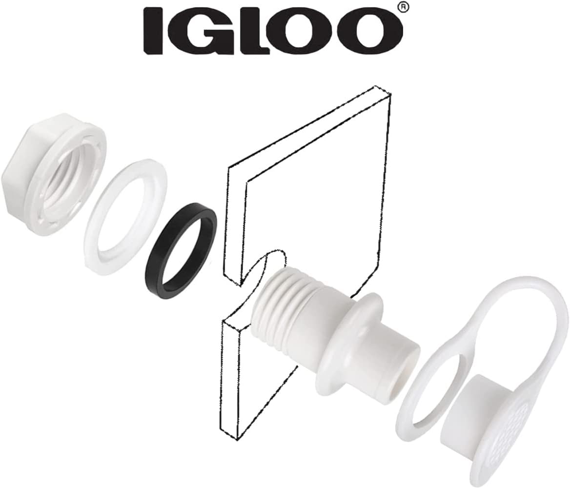 Igloo Cooler Replacement Standard Triple Snap Drain Plug (2pk)
