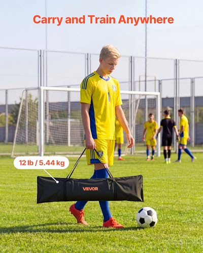VEVOR Soccer Rebounder Net 72x56 Inches Multi-Angle Training Equipment for Teens & Adults