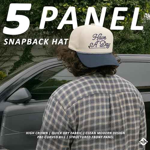 Funky Junque Funny Trucker Hat for Men - Trendy Rope Cap with Upside-Down Sayings, Lightweight Golf Hats Snapback