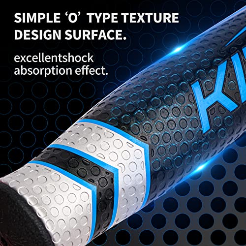 Oversized Golf Putter Grip 2.0/3.0 Lightweight EVA & PU Leather, Black Red / 3.0