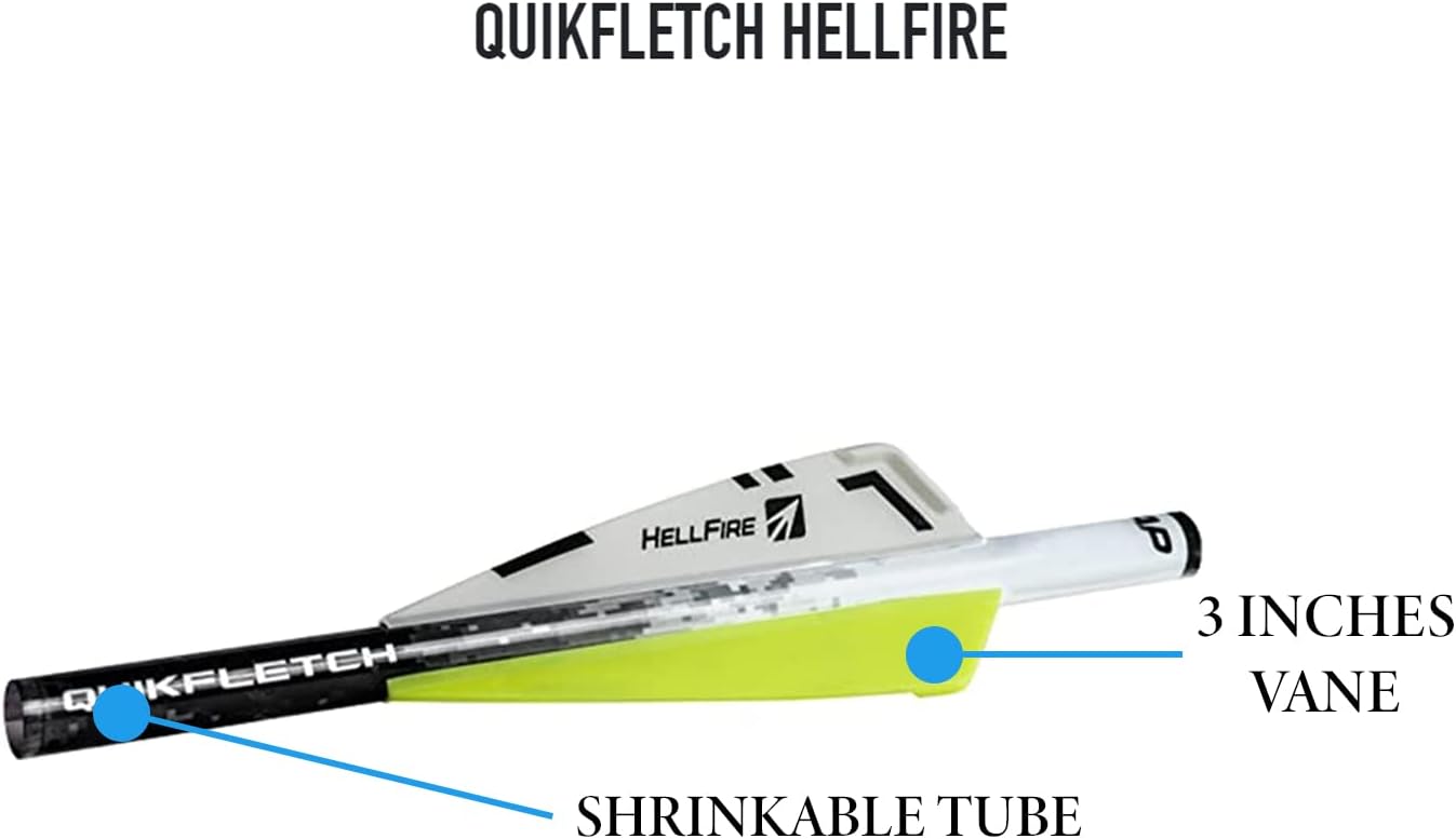 New Archery Products NAP Quikfletch Hellfire 2" Vanes Arrow Fletching System