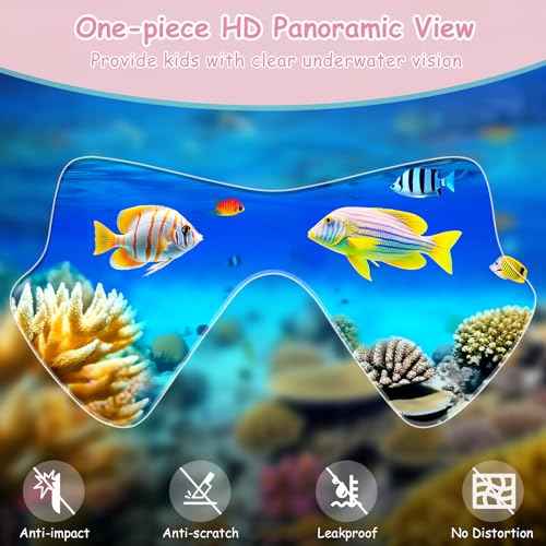 Kids Swim Goggles With Nose Cover for Youth 8-15 Anti-fog HD Vision Pool Glasses Water Swimming Goggles