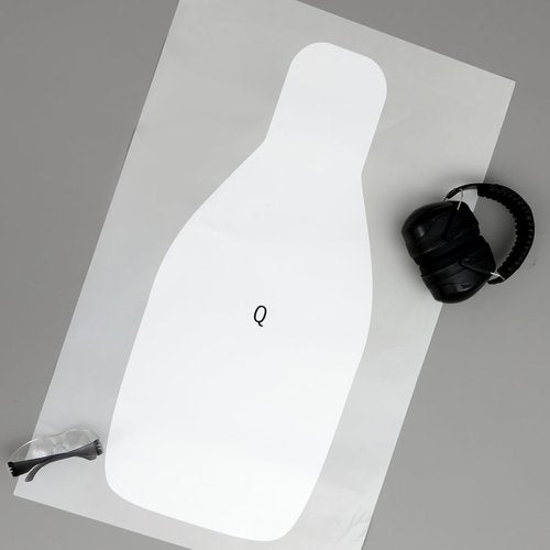 Leyndo Paper Shooting Targets Large Paper Rifle Targets Center Mass Silhouette for Range Shooting Training Qualification for Gun Pistol Rifle Practice (50 Pcs)