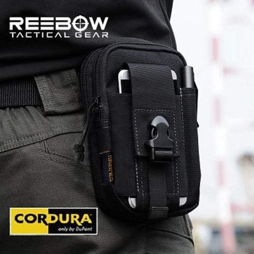REEBOW GEAR Tactical Molle EDC Pouch Utility Gadget Belt Waist Bag with Cell Phone Holster Holder