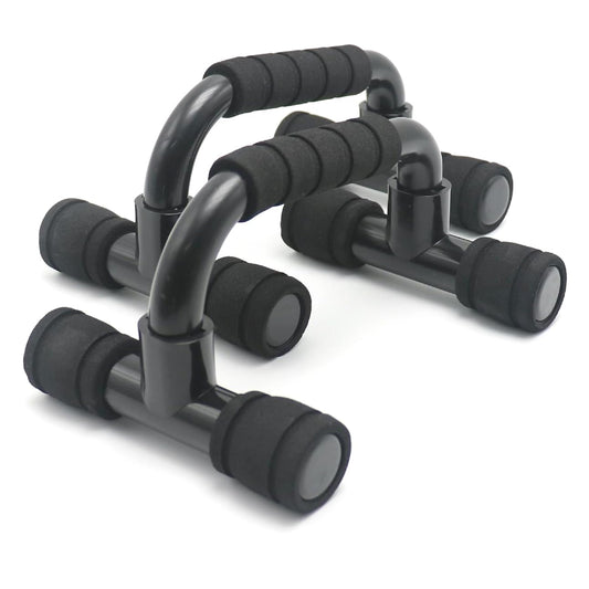 Cooplay 1 pair Push Up Bars for Home Gym Travelling Fitness Workouts Training Exercise (Black)