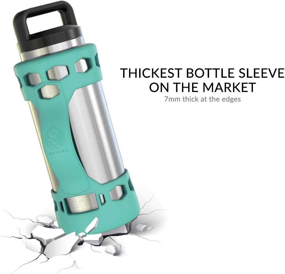 REUZBL Bottle Bumper Silicone Boot Sleeve Protector Accessories with Handle for 26 oz & 36 oz Stainless Steel Water Bottles