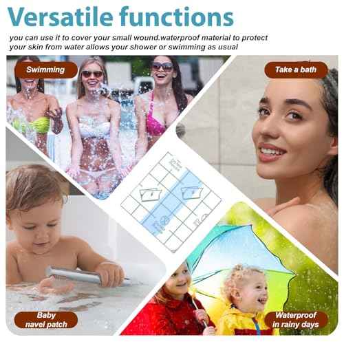 200 Pcs Transparent Stretch Adhesive Bandage, Waterproof Clear Adhesive Bandages, Aftercare Clear Film Dressing Bandages, Second Skin Tattoo Cover Wound Over for Tattoo Aftercare 1.96¡¿1.96