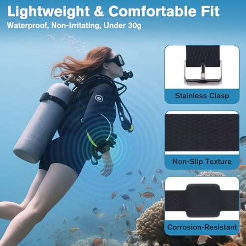 Magnetic Shark Repellent Bracelet ? Diving Gear & Surfing Accessory with Adjustable Fit | Eco-Friendly Shark Deterrent Band for Snorkeling, Swimming & Ocean Safety