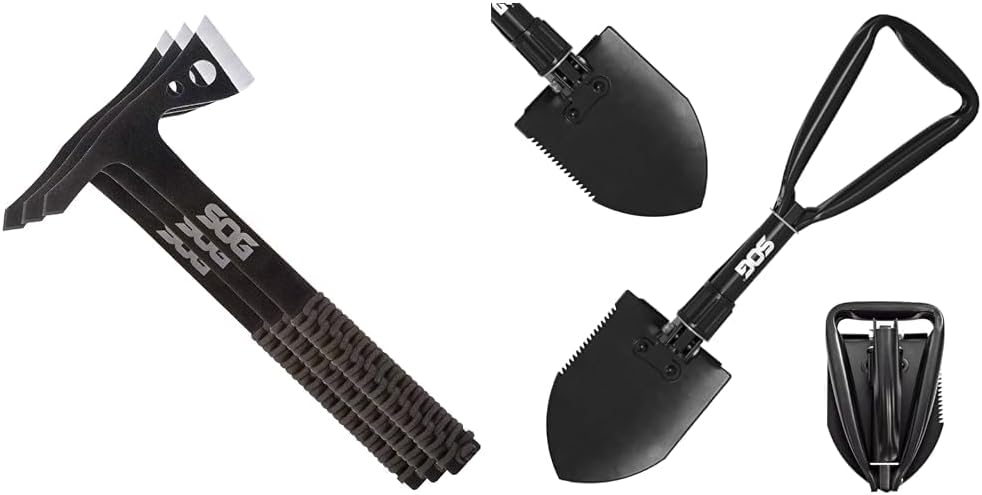 SOG Specialty Knives & Tools Throwing Hawks- 3 Pack One Piece Steel Throwing Knives with Nylon Sheath Carrying Case, 1.75 Inch Blade Field Tool with Paracord Wrapped Handles (TH1001-CP)