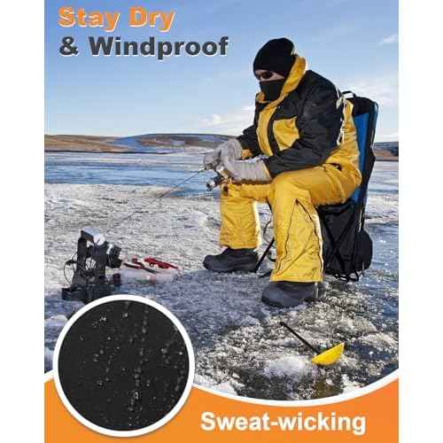 Breathable Winter Balaclava Ski Mask, Black Thermal Fack Masks for Men Women Cold Weather Gear for Outdoor Work, Skiing, Riding, Motorcycle & Hunting