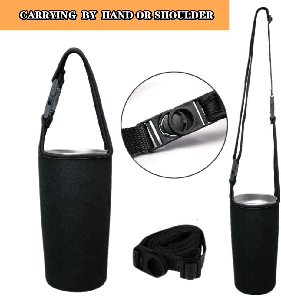(Black, 30 oz) 20oz 30oz Tumbler Carrier Holder Water Bottle Handle Bag for yeti,rtic,Ozark Trail Tumbler and More Travel to-Go Cups Bottles