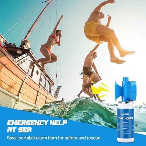 Air Horn Bear Horn: Air Horns For Safety Boat Horn For Self Defense - 115dB Heard Up to 0.5-Miles Away (1 Pack)