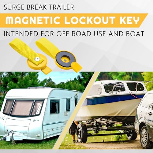 Relaxweex Surge Brake Lockout Key Magnetic Yellow - 2 Pack