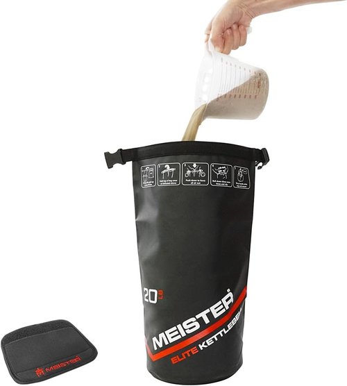 Meister Elite Portable Sand Kettlebell - Soft Sandbag Weight - 20lb / 9.0kg