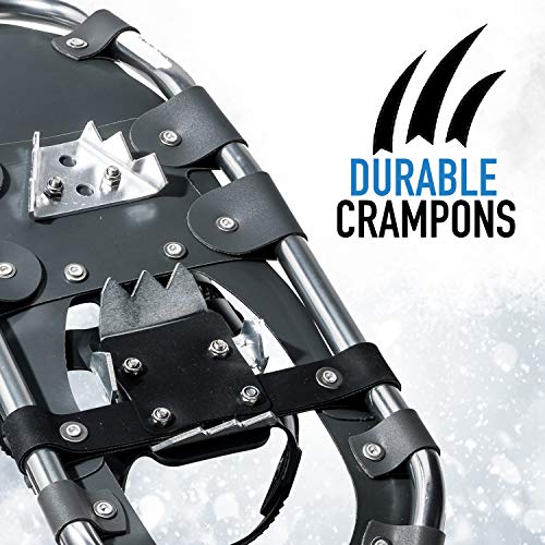 25-Inch Lightweight Aluminum Snowshoes for Men and Women - Arctic Trails Snowshoes