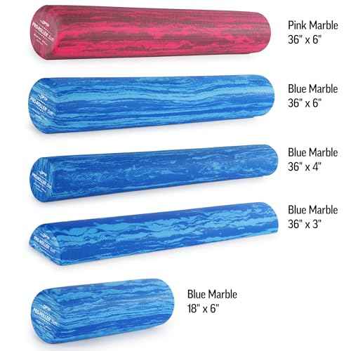OPTP PRO-Roller Soft Density Foam Roller ? Low Density Soft Foam Roller for Physical Therapy, Pilates, Yoga Foam Roll Exercises, and Muscle Recovery - Blue 18" x 6"