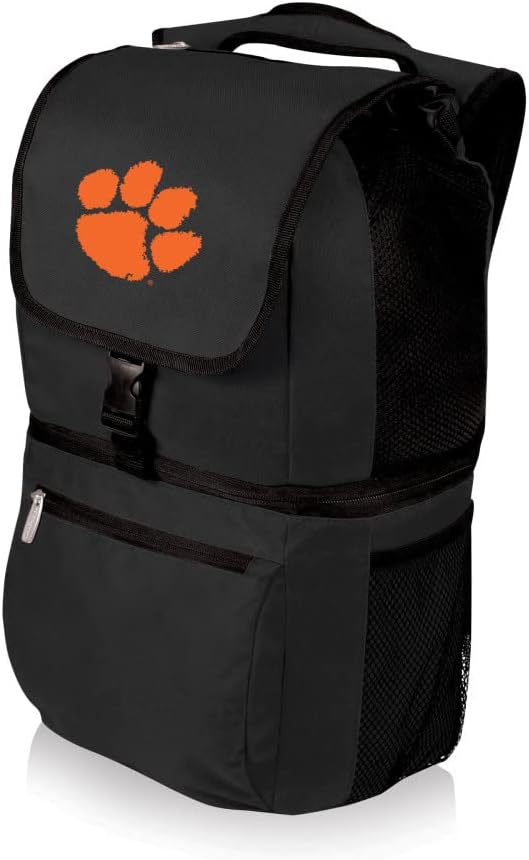 PICNIC TIME NCAA North Carolina Tar Heels Zuma Backpack Cooler - Soft Cooler Backpack - Lunch Cooler, (Black)