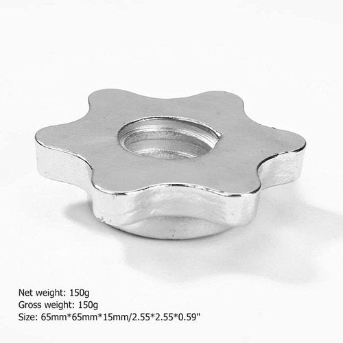 Red Dumbbell Hex Nut 25mm Barbell Bar Hexagon Nuts Spin-Lock Collars for 1 Inch Standard Barbells Bar Collar Screw, Weights and Accessories