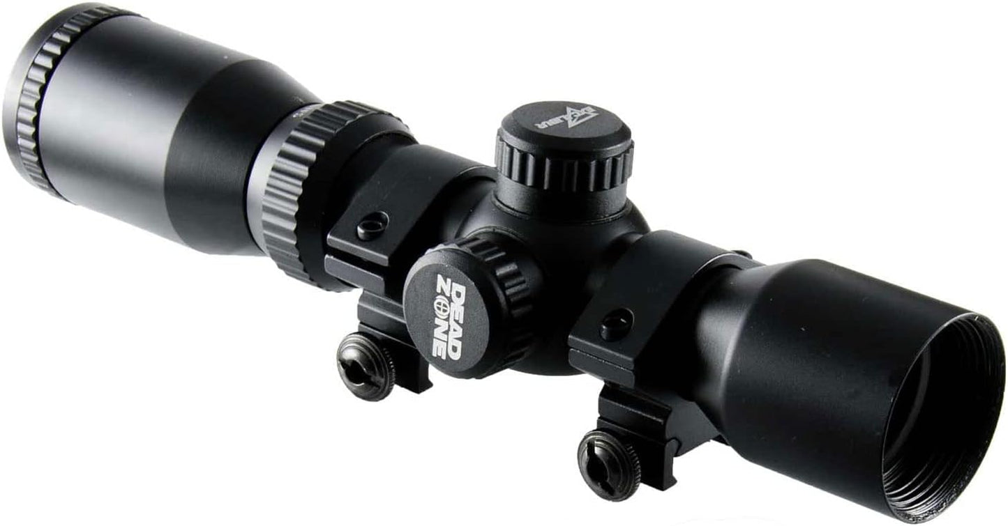Excalibur Dead Zone Archery Hunting Durable Lightweight Compact Accurate Adjustable 1" Tube Crossbow Scope with Multi-Coated Lenses
