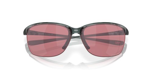 Oakley Women's Oo9191 Unstoppable Rectangular Sunglasses, Crystal Black/Prizm Dark Golf, 65 mm