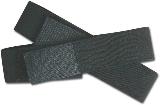 Raine Black Boot Blousers -1 Pair- Boot Blousers - Military Boot Straps - Military Boot Bands - Tuck Tight Strips - 1 Inch Wide