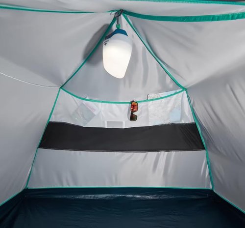 Decathlon Quechua MH100, Outdoor, Waterproof Family Camping Tent, 3 Person, Off White