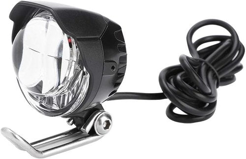 Dilwe Front Lamp, 12V-18V Universal Voltage 2 in 1 LED Handlebar Light Horn Accessory for Electric