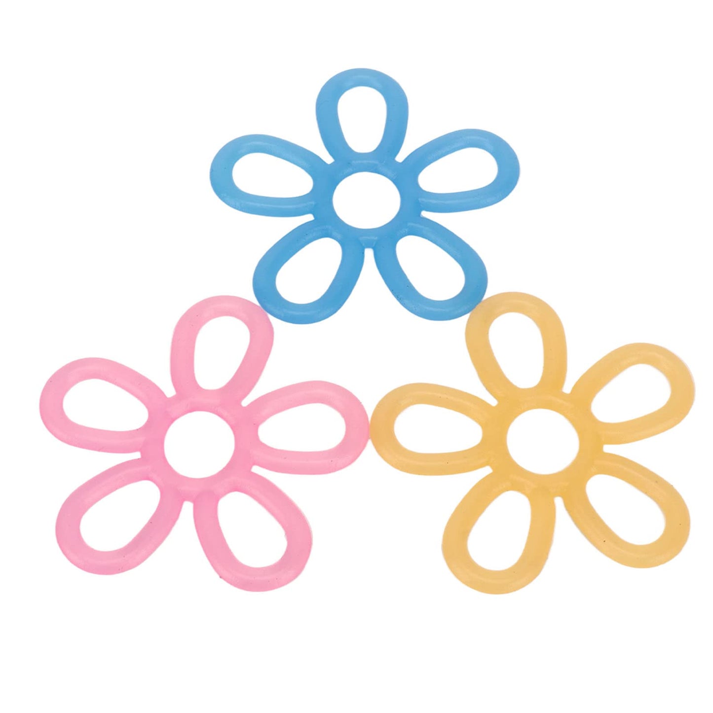 3pcs Hand Grip Strengthener Flower Shape Hand Extensor Exerciser Finger 3 Level Stretcher Hand Resistance Bands for 5/4/3kg Wrist Joint Training