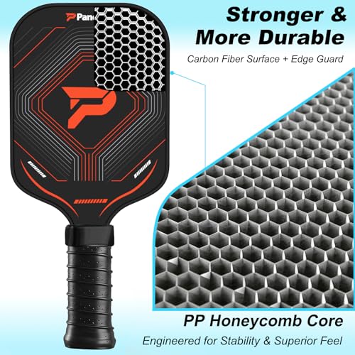 Pickleball Paddles Set of 4 Lightweight Graphite - Black Variation