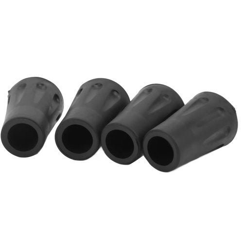BORDSTRACT Walking Stick Tips, 4pcs Rubber Hiking Pole Tips, 12mm / 0.5in Inner Diameter Trekking Pole Tips Replacement for Hiking Sticks Feet Lost or Worn
