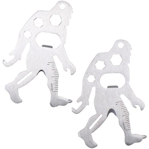 napkery 2 Pcs Multi-Tool Carabiners Stainless Steel Construction for Hiking Kayaking Camping Travel and Outdoor Bigfoot Gifts for Men Women