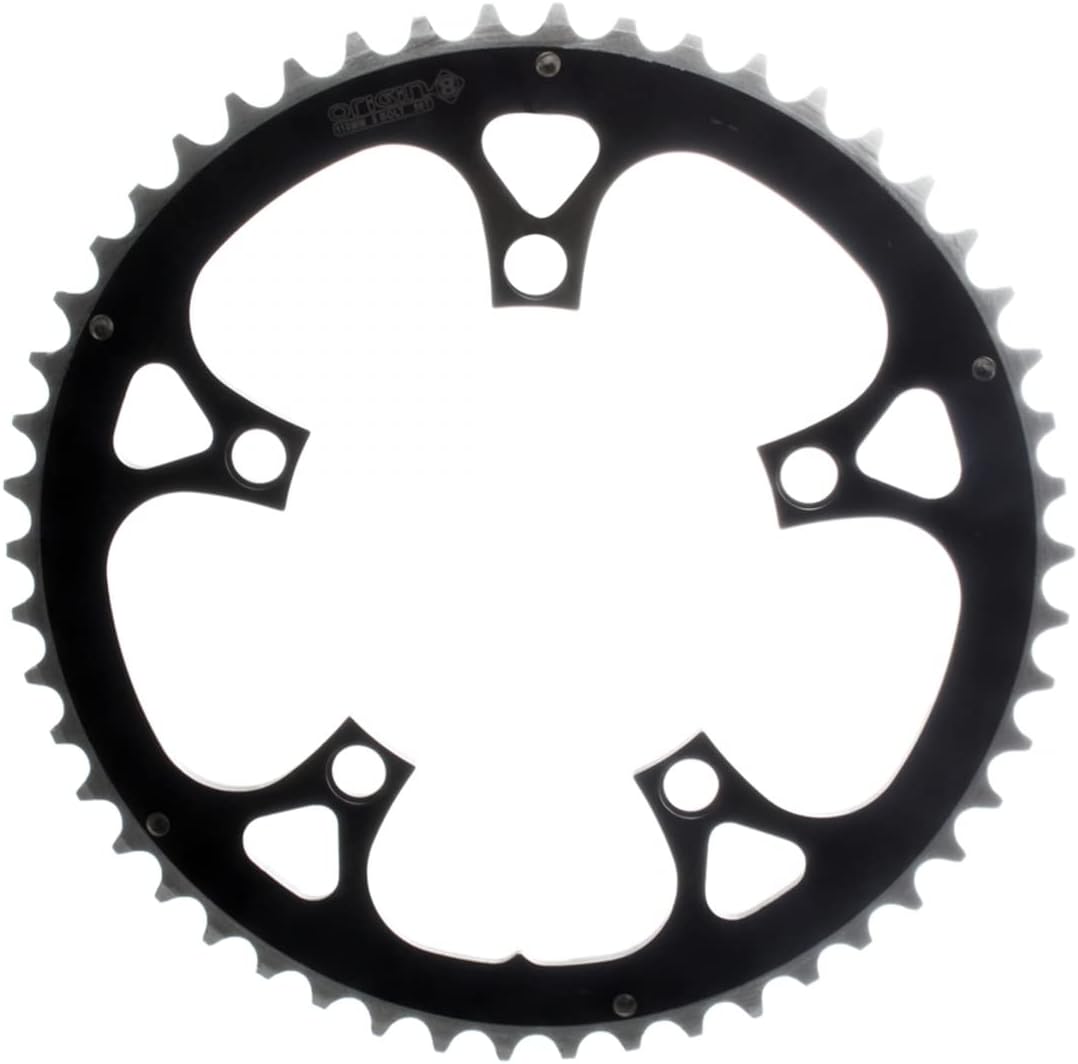 Origin8 Alloy Ramped Chainrings, Black/Silver