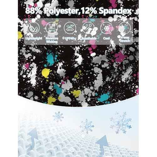 Golf Shirts for Men Printed Performance Moisture Wicking Short Sleeve Dry Fit Polo Shirts