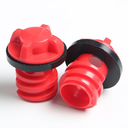 Cooler Drain Plug for YETI,2pcs,Cooler Leak-Proof Drain Plugs Replacement Compatible with YETI and RTIC Coolers (2PCS Small,Red)